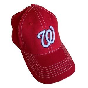 Washington Nationals Red Curly W Baseball Hat